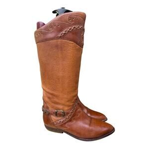 Vintage Circle S Leather Riding Boot Women size 6